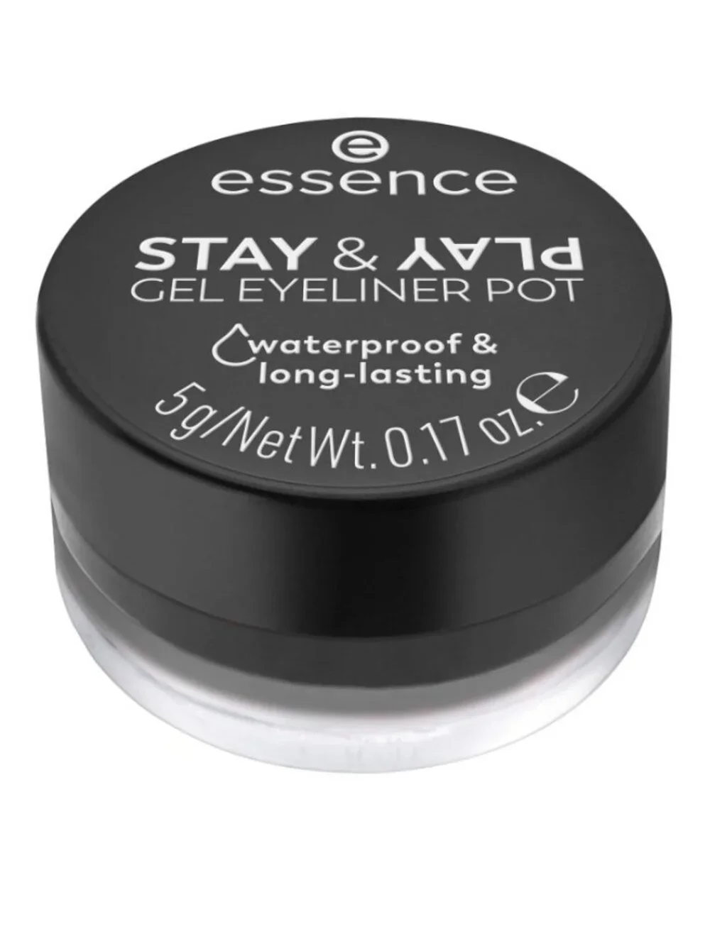 Essence Stay & Play Gel Eyeliner Pot - 01 Black 5g